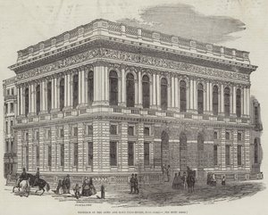 Exteriör av Army and Navy Club-House, Pall-Mall